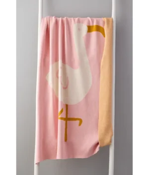 Κουβέρτα Πλεκτή Αγκαλιάς Pink Flamigo 
